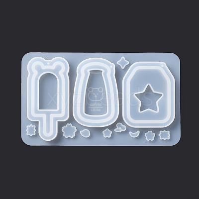 DIY Bottle & Ice-lolly Shaped Pendant Food-grade Silicone Molds SIMO-D001-04-1