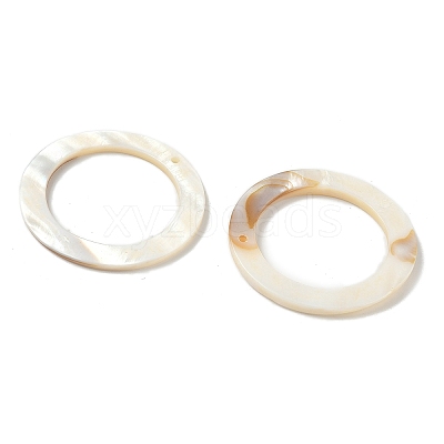 Natural Freshwater Shell Pendants SHEL-K006-63-1