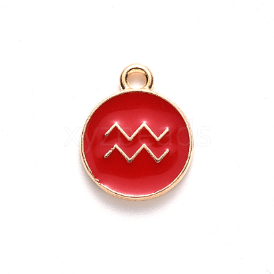 Alloy Enamel Pendants ENAM-SZ0001-27B-J-1