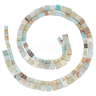2 Strands 2 Styles Natural Flower Amazonite Beads Strands G-PH0002-53-1