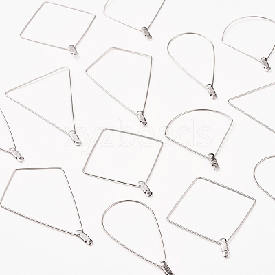 Tarnish Resistant 304 Stainless Steel Wire Pendants STAS-X0017-14P-1