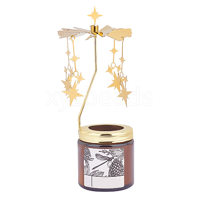 Stainless Steel Rotating Tealight Candle Holder DIY-WH0021-42G-04-1