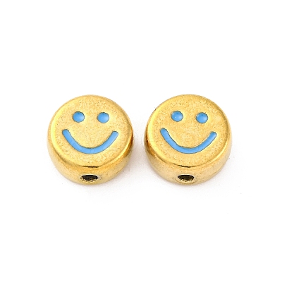 304 Stainless Steel Enamel Beads STAS-B085-08G-03-1