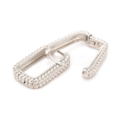 Brass Hoop Earrings EJEW-F273-02B-P-1