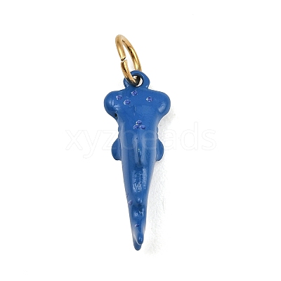 Spray Painted 304 Stainless Steel Pendants SA-CBA4A21-01G-B-1