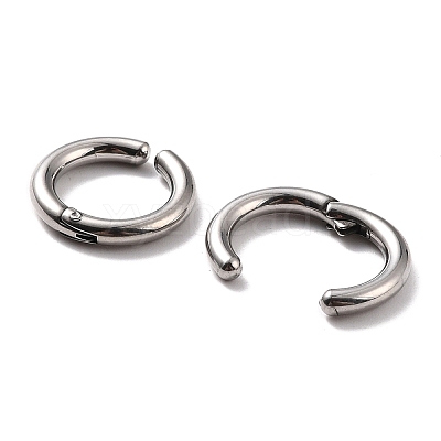 Non-Tarnish 316 Surgical Stainless Steel Clip-on Earrings X-EJEW-Z014-01D-P-1