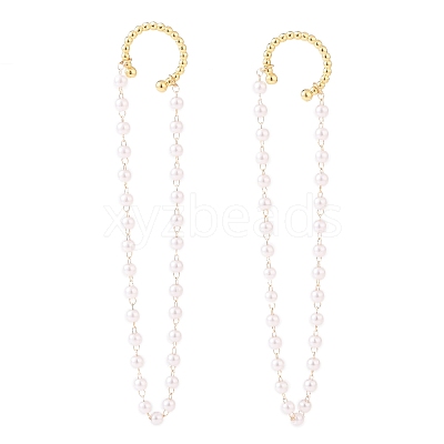 Brass Cuff Earrings EJEW-JE04356-1