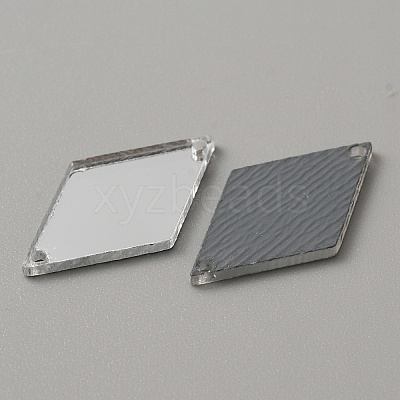 Rhombus Acrylic Mirror Sew on Rhinestone LS-FIND-WH0155-029C-1