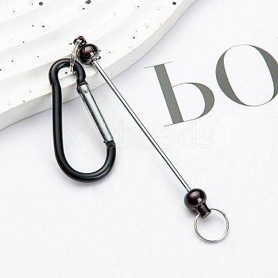 5Pcs 5 Colors Aluminum Climbing Carabiners AJEW-YW0001-21-1