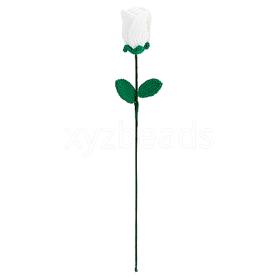 Flower Cotton with Iron Knitted Costume Ornament Accessories DIY-WH0570-09A-1
