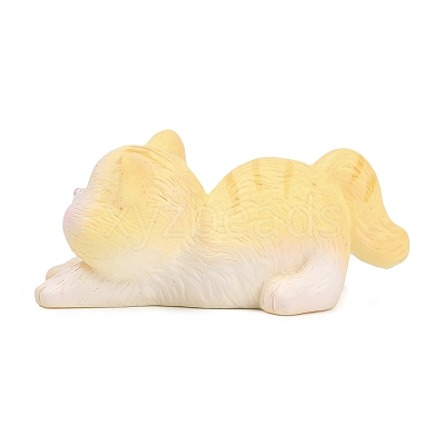 Resin Cat Shape Display Decoration DJEW-F027-05-1