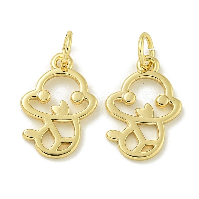 Rack Plating Brass Pendants KK-K386-01H-G-1