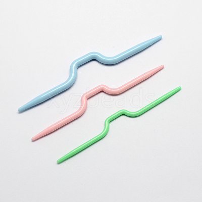 3 Sizes ABS Plastic Cable Stitch Knitting Needles TOOL-R033-M1-1