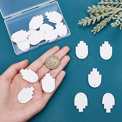20Pcs Handmade Polymer Clay Pendants CLAY-CA0001-18-1