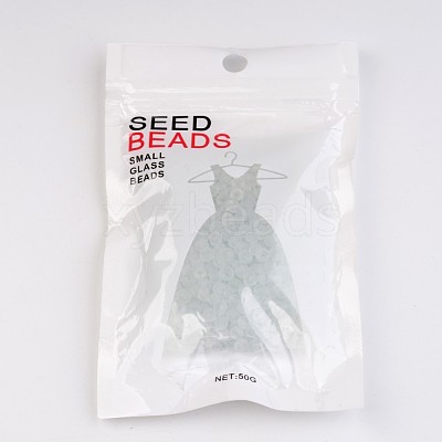6/0 Frosted Round Glass Seed Beads X-SEED-A008-4mm-M1-1