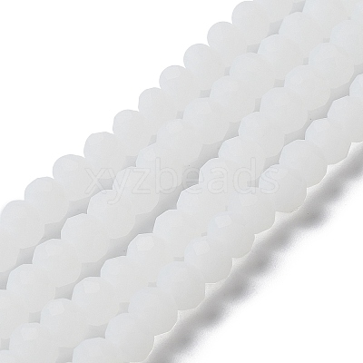 Imitation Jade Solid Color Glass Beads Strands EGLA-A034-J6mm-MD05-1