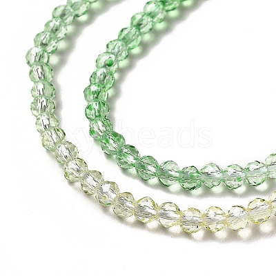 Transparent Gradient Color Glass Beads Strands X1-GLAA-H021-01B-13-1