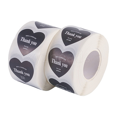 2Roll Heart with Thank You Roll Stickers DIY-TA0013-58B-1