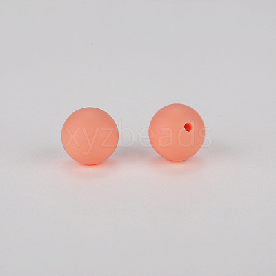 Round Silicone Focal Beads SI-JX0046A-58-1