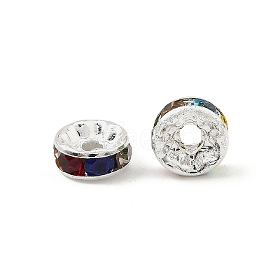 Brass Grade A Rhinestone Spacer Beads RB-A014-Z8mm-37S-1