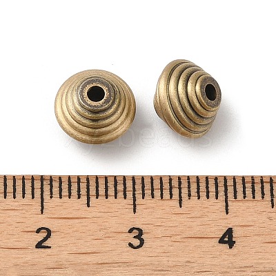 Tibetan Style Rack Plating Brass Beads KK-Q805-39AB-1