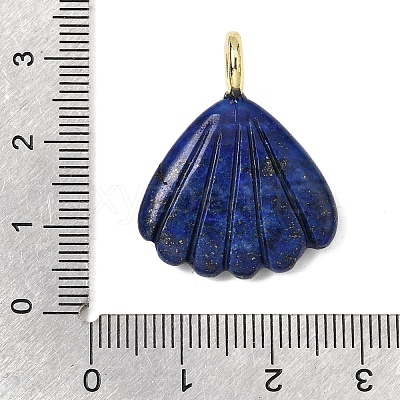 Dyed Natural Lapis Lazuli Carved Pendants G-C282-05G-1