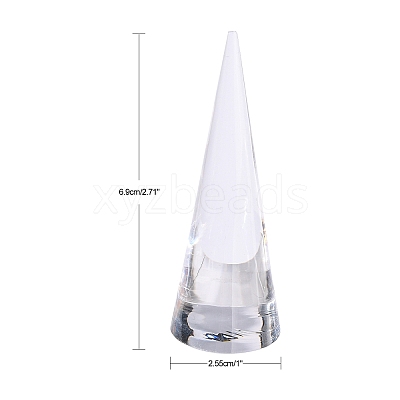 Acrylic Organic Glass Ring Displays X-RDIS-G005-04C-1