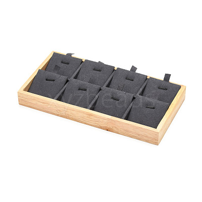 Wood Covered with Microfiber Pendant Display Stands NDIS-F003-02B-1