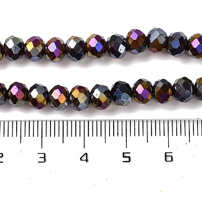 Baking Electroplate Glass Beads Strands DGLA-A039-J6MM-B20-1