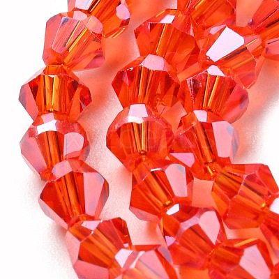 Transparent Electroplate Glass Beads Strands LS-EGLA-A039-T2mm-A14-1