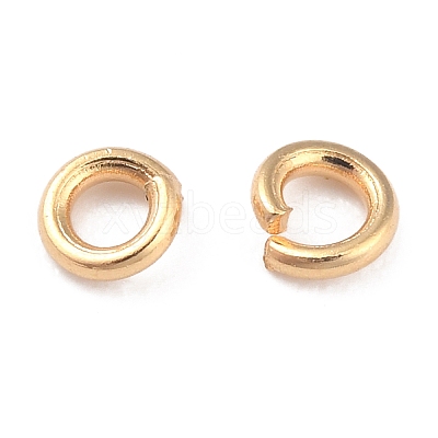 Rack Plating Brass Open Jump Rings X-KK-O139-18D-G-1