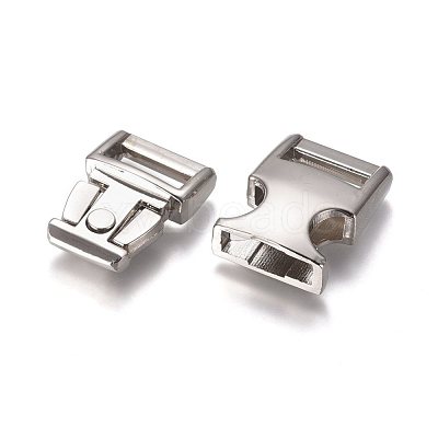 Alloy Adjustable Quick Side Release Buckles PALLOY-WH0067-65P-1