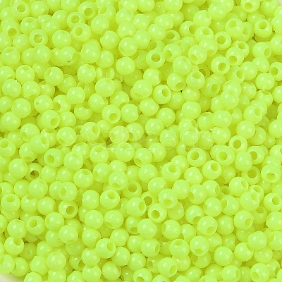 Opaque Acrylic Beads SACR-A007-01B-12-1