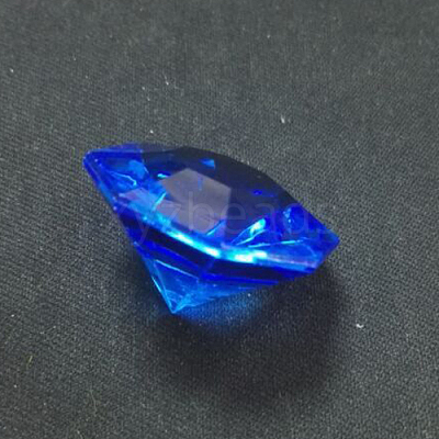 Acrylic Rhinestone Pointed Back Cabochons LS-GACR-WH0001-01D-1