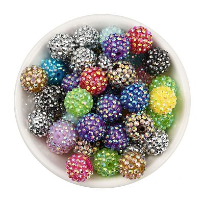AB-Color Resin Rhinestone Beads RESI-S315-14x16-M-1