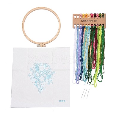 DIY Bouquet Pattern Embroidery Kit LS-DIY-O021-16-1
