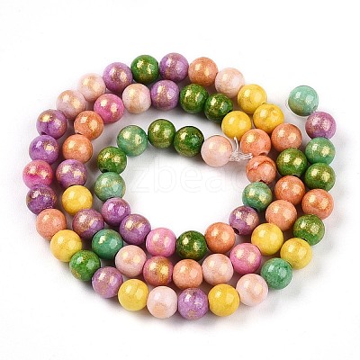 Natural Mashan Jade Beads Strands G-A255-A01-02C-1