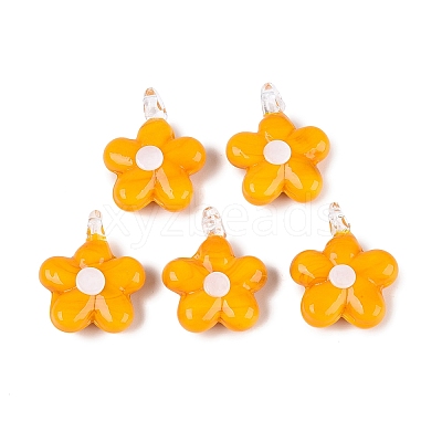 Handmade Lampwork Pendants LAMP-Q039-21D-1