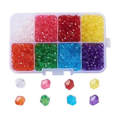 Transparent Acrylic Beads TACR-X0001-05-4mm-1