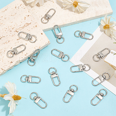 36Pcs Alloy Swivel Clasps PURS-CN0001-12KCG-1