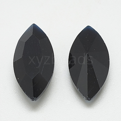 Pointed Back Glass Rhinestone Cabochons RGLA-T083-6x12mm-02-1