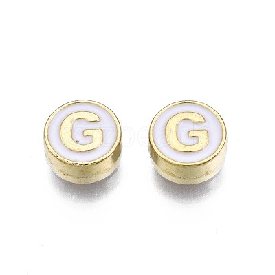 Alloy Enamel Beads ENAM-N052-006-01G-RS-1