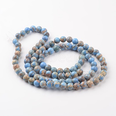 Natural Imperial Jasper Beads Strands X-G-I122-4mm-13-1