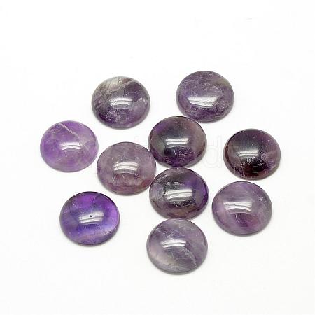 Natural Amethyst Cabochons G-R416-16mm-30-1