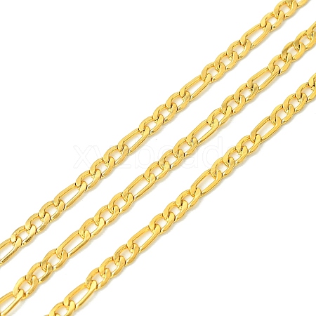 10M Ion Plating(IP) 304 Stainless Steel Figaro Chains CHS-G035-02E-G-1