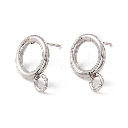 Non-Tarnish 304 Stainless Steel Stud Earring Findings LS-STAS-P308-02A-P-1