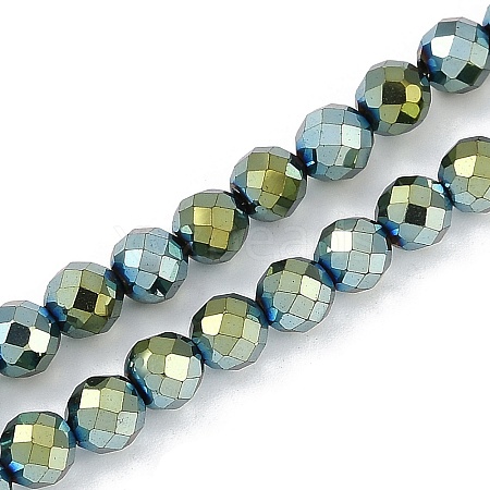 Electroplated Synthetic Non-magnetic Hematite Beads Strands G-H072-B01-01D-1