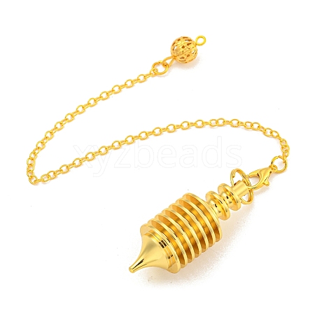 Rack Plating Brass Coil Dowsing Pendulums G-K338-26G-1