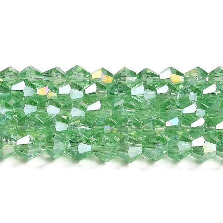 Transparent Electroplate Glass Beads Strands LS-GLAA-F029-3mm-A24-1