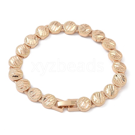 Brass Link Chain Bracelets for Women Men BJEW-P324-01D-KCG-1